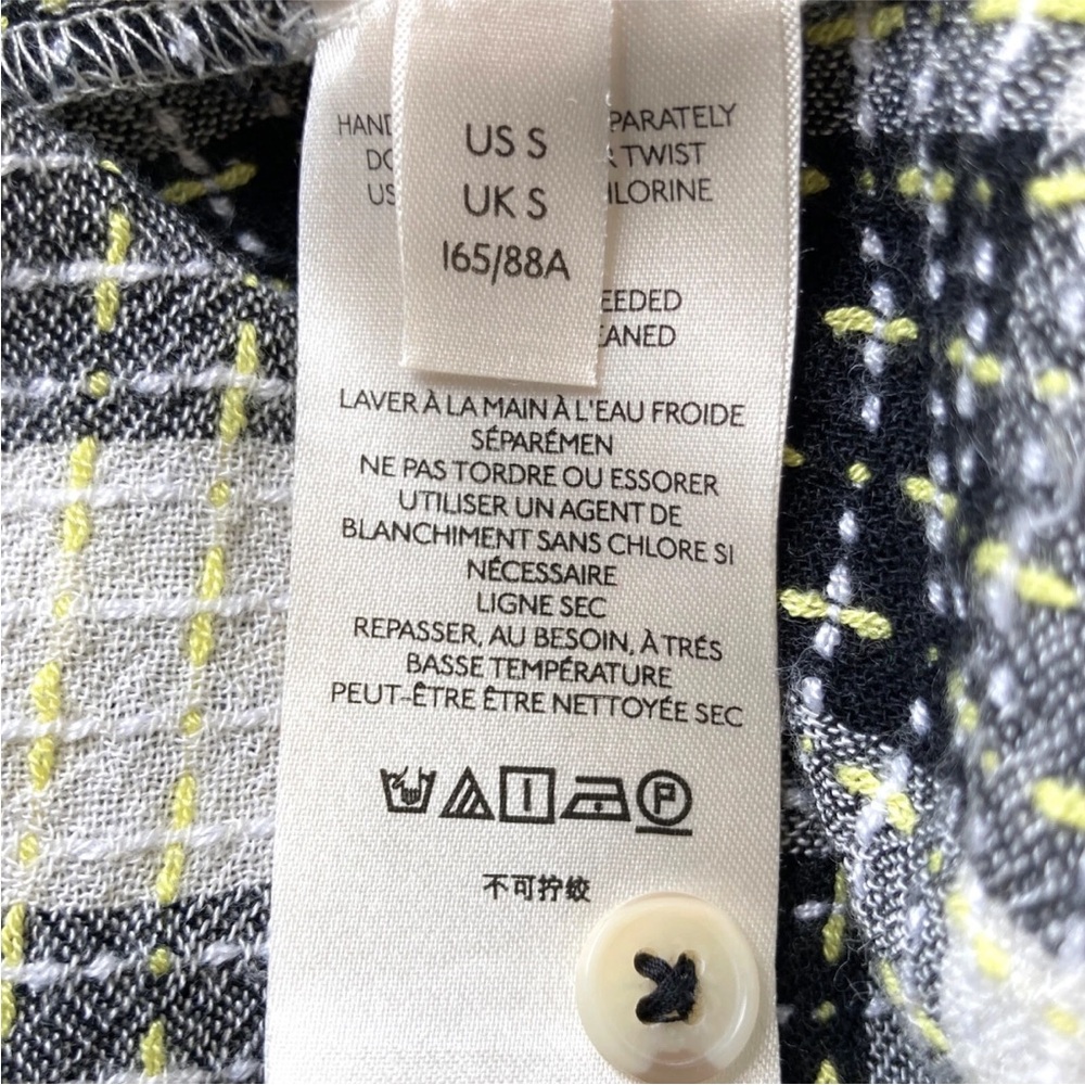 Anthropologie Pilcro Breezy Plaid Button Down Blouse Small - Picture 12 of 16